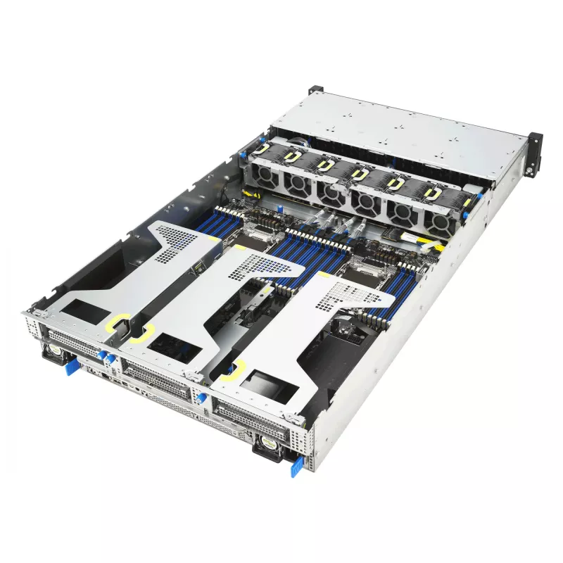 Server ASUS RS720-E12-RS24G 3,2 kW 24N – Rack-Server mit 3,2 kW Netzteil und 24 Laufwerkschächten