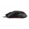 MSI CLUTCH GM08 Optische Gaming-Maus '4200 DPI optischer Sensor, 6 programmierbare Tasten, symmetrisches Design, langlebiger Schalter mit über 10 Millionen Klicks, Gewichtsanpassung, rote LED'