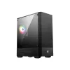 MSI MAG FORGE 111R Mid Tower Gaming Computer Case 'Schwarz, 1x 120mm ARGB PWM-Lüfter, 1-6 ARGB-Hub, Mystic Light Sync, Tempered Glass Panel, ATX, mATX, mini-ITX'
