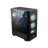 MSI MAG FORGE 111R Mid Tower Gaming Computer Case 'Schwarz, 1x 120mm ARGB PWM-Lüfter, 1-6 ARGB-Hub, Mystic Light Sync, Tempered Glass Panel, ATX, mATX, mini-ITX'