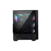 MSI MAG FORGE 111R Mid Tower Gaming Computer Case 'Schwarz, 1x 120mm ARGB PWM-Lüfter, 1-6 ARGB-Hub, Mystic Light Sync, Tempered Glass Panel, ATX, mATX, mini-ITX'