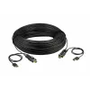 ATEN 100m 4K HDMI Aktives optisches Kabel, 100 m, HDMI Typ D (Mikro), HDMI Typ D (Mikro), 3D, 18 Gbit/s, Schwarz