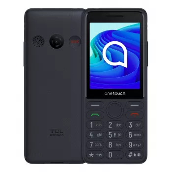 TCL OneTouch 4042S Dual-SIM-Feature-Phone mit Ladestation, grau