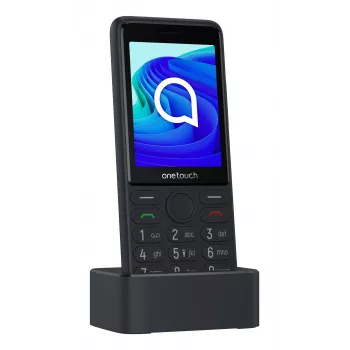 TCL OneTouch 4042S Dual-SIM-Feature-Phone mit Ladestation, grau