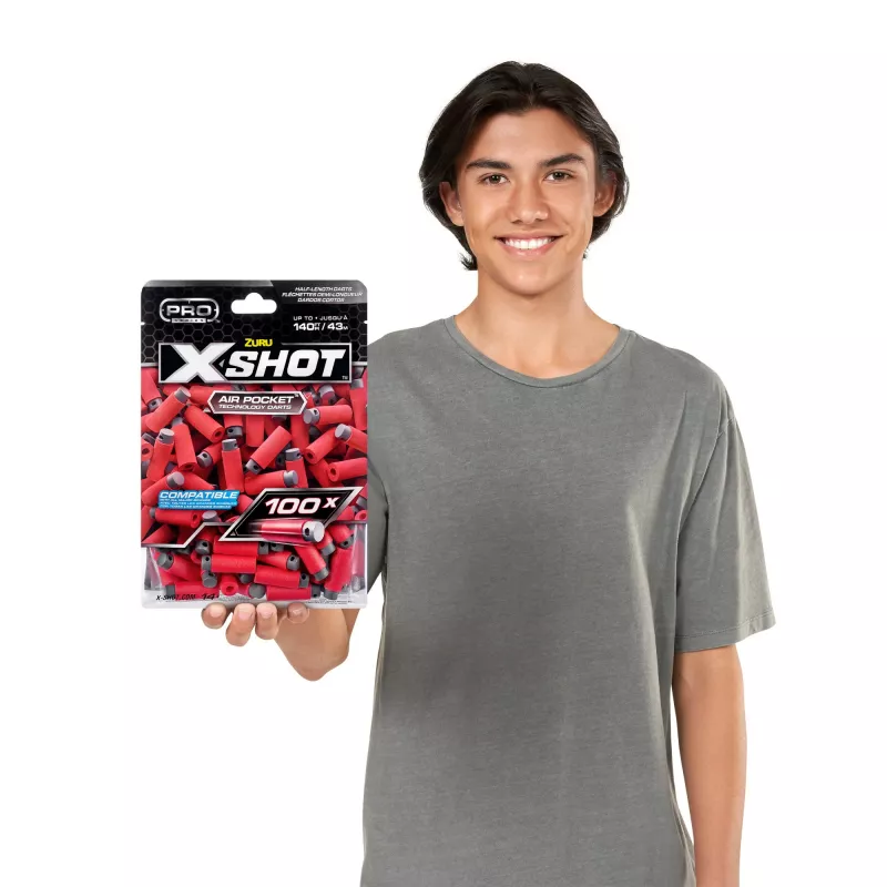 XSHOT Pro Series Halblange-Pfeile Nachfüllpack (100 Pfeile) ZURU