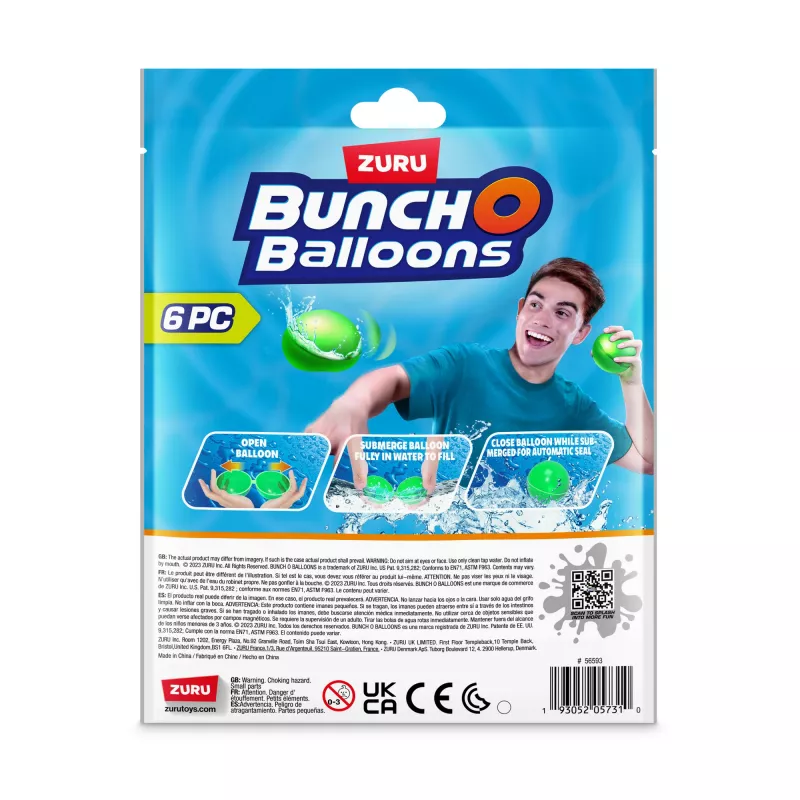 Bunch O Balloons Mehrweg-Wasserbomben 6er-Packung ZURU