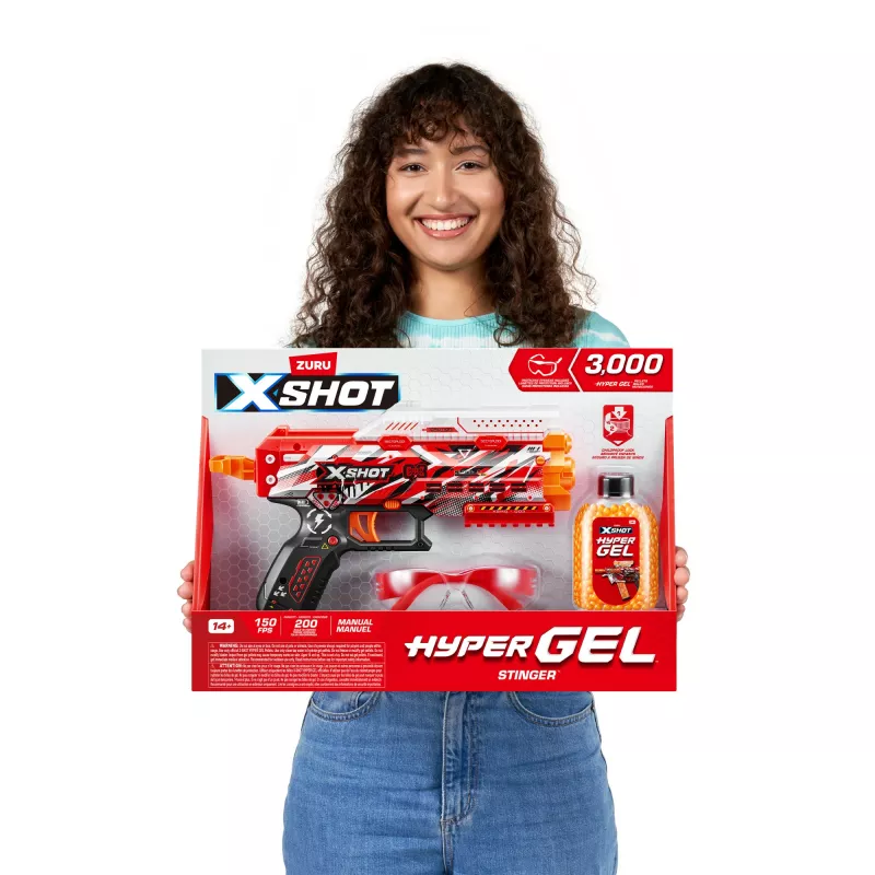 XSHOT Hyper Gel Stinger Blaster (3.000 Hyper Gel Pellets) ZURU