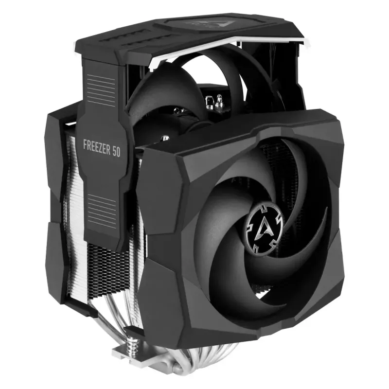 ARCTIC Freezer 50 inkl. A-RGB-Steuergerät – Multi-kompatibler Dual-Tower-CPU-Kühler mit A-RGB