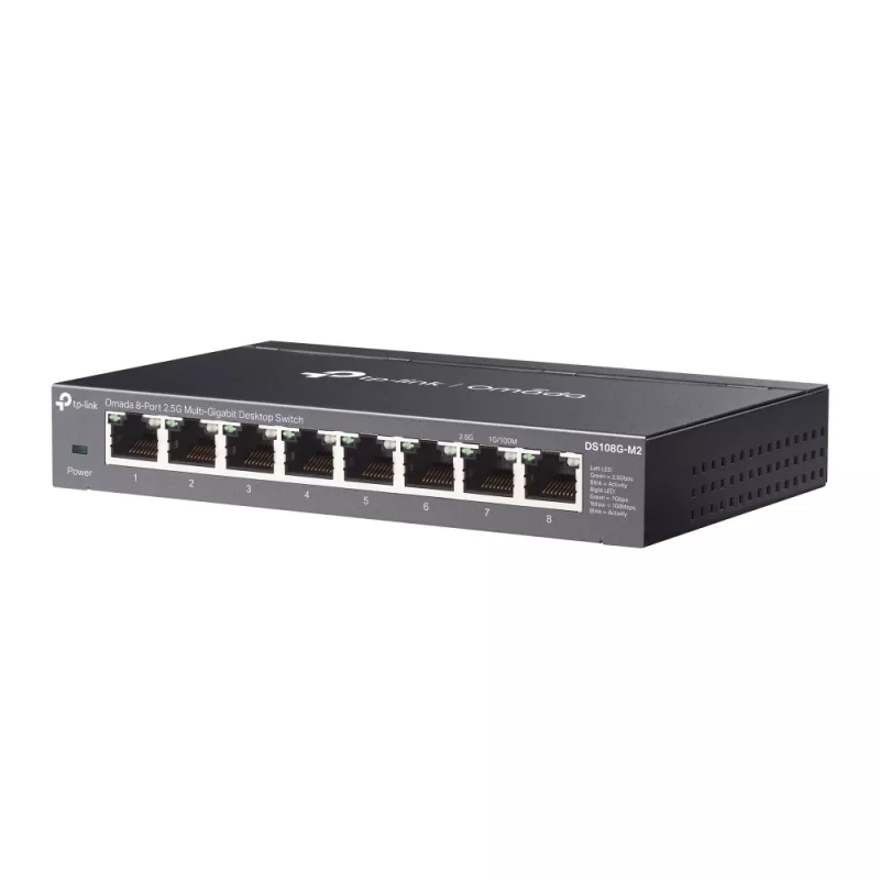 TP-Link Omada DS108G-M2 Netzwerk-Switch Unmanaged 2.5G Ethernet (100/1000/2500) Schwarz