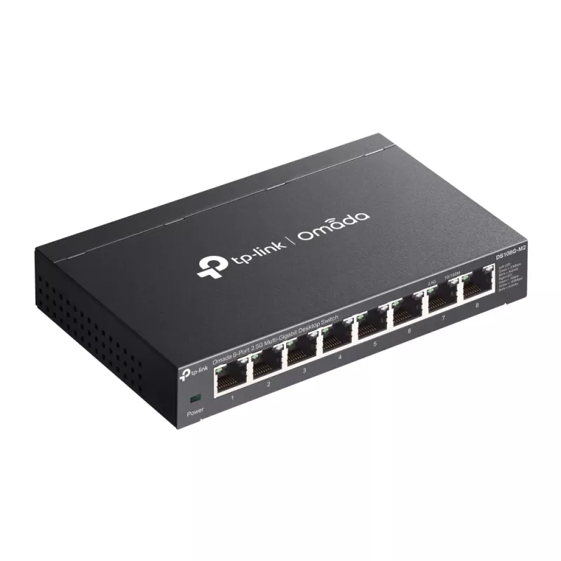 TP-Link Omada DS108G-M2 Netzwerk-Switch Unmanaged 2.5G Ethernet (100/1000/2500) Schwarz