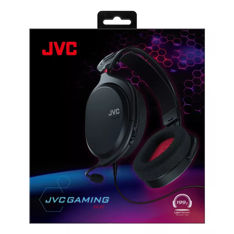 JVC GG-01 Headset Kabelgebunden Head-band Gaming Schwarz