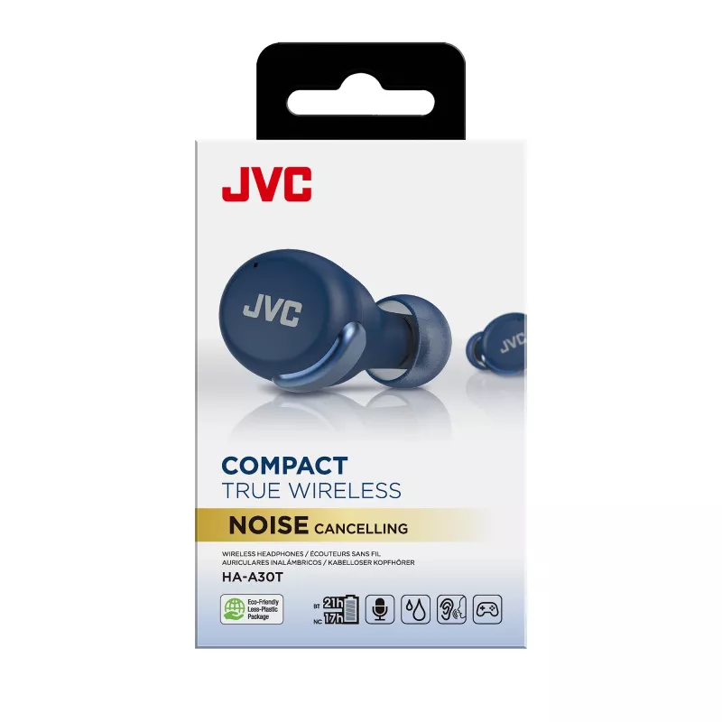 JVC Active Noise Cancelling TWS Blau