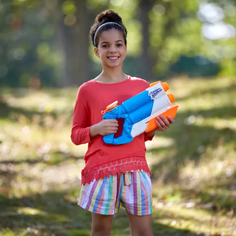 Nerf Super Soaker Twin Tide, Spielzeug-Blaster, Mehrfarbig, 6 Jahre