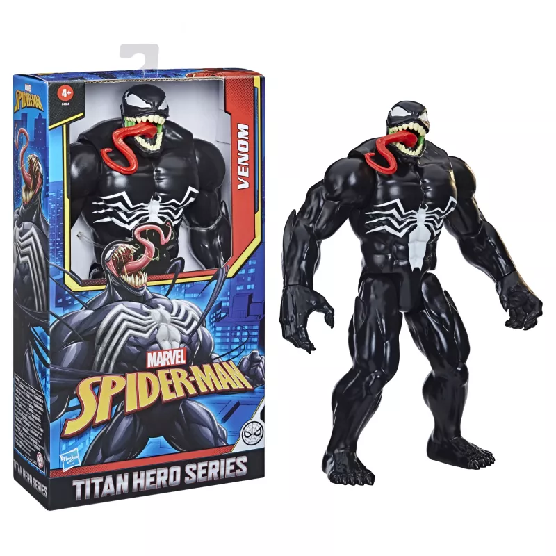 Marvel Spider-Man Titan Hero Series Venom, 4 Jahr(e), Spider-Man, Schwarz, Rot, Weiß