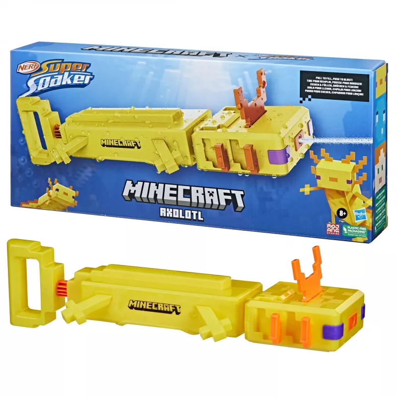 Hasbro Axolotl, Wasserspritzpistole, Orange, Weiß, Gelb, 8 Jahr(e), 1 Stück