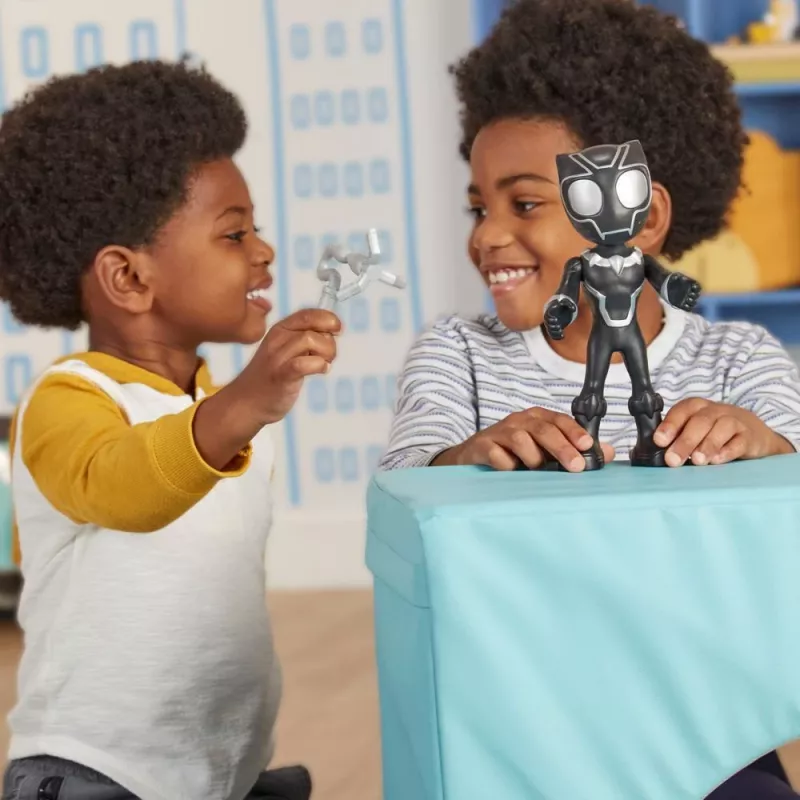 Marvel Spidey und seine Super-Freunde Supersized Schwarz Panther Actionfigur, Vorschul-Superheldenspielzeug