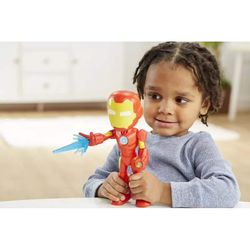 Marvel Spidey und seine Super-Freunde – Übergroße Iron Man-Figur, 3 Jahr(e), Marvel, Rot, Gelb