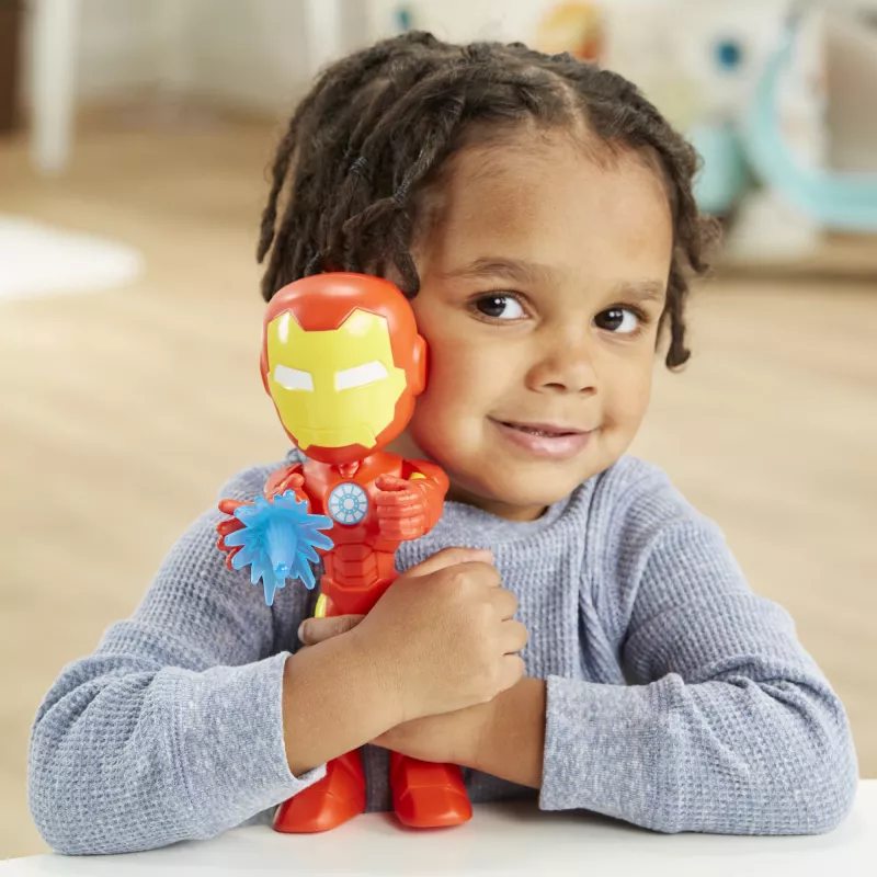 Marvel Spidey und seine Super-Freunde – Übergroße Iron Man-Figur, 3 Jahr(e), Marvel, Rot, Gelb