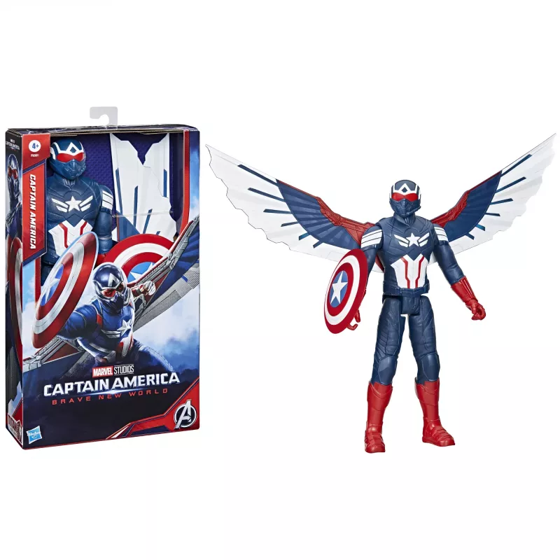 Actionfigur AVENGERS Captain America Deluxe Movie Titan Figur 30 cm — 30 cm große Sammlerfigur