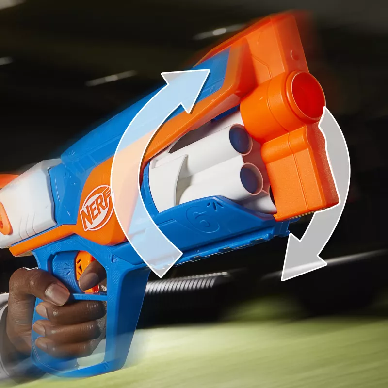 Spielzeugblaster NERF N Series Agility Blau Orange Weiß 8 Jahre