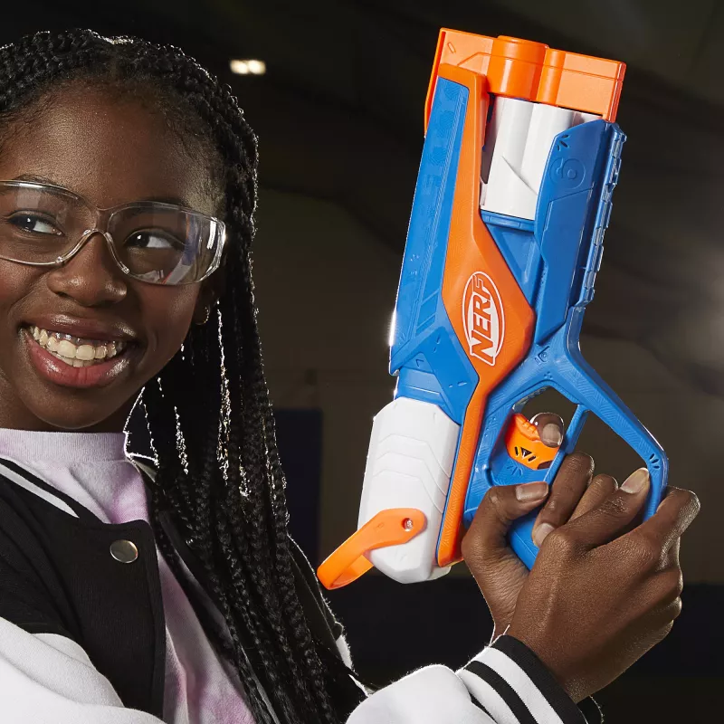 Spielzeugblaster NERF N Series Agility Blau Orange Weiß 8 Jahre