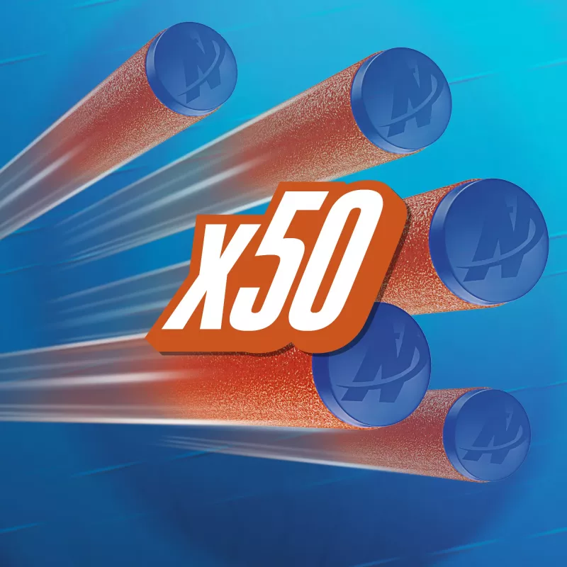 Nerf N Series N1-Darts 50x, Nachfüllpack, 8 Jahr(e), 50 St., Blau, Orange