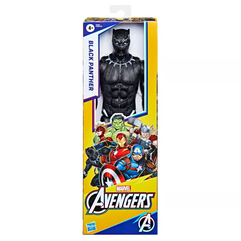 Marvel Avengers Titan Hero Black Panther Figur, 4 Jahr(e), Mehrfarbig, Kunststoff