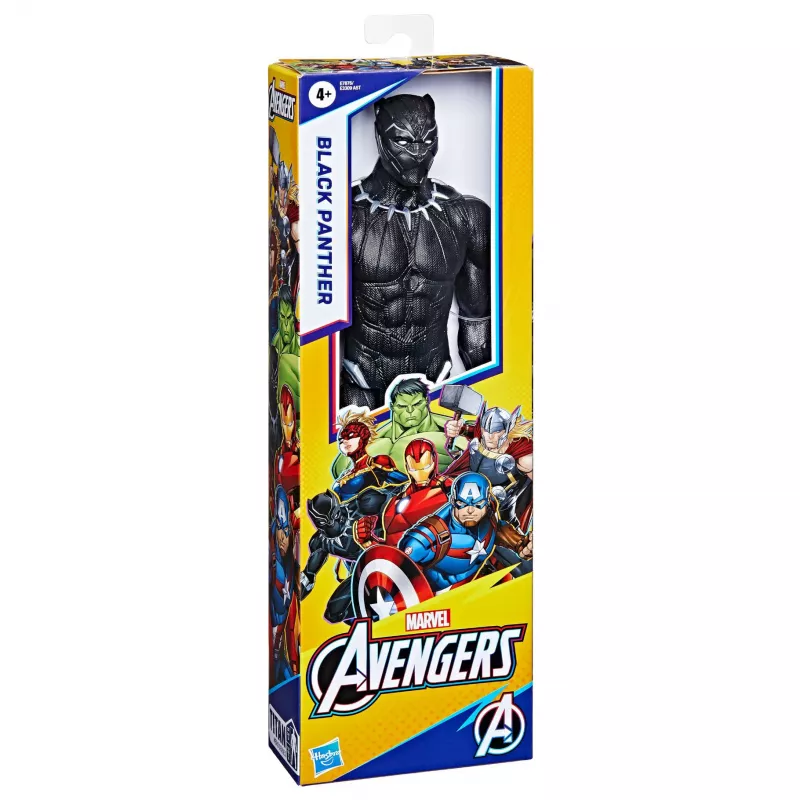 Marvel Avengers Titan Hero Black Panther Figur, 4 Jahr(e), Mehrfarbig, Kunststoff