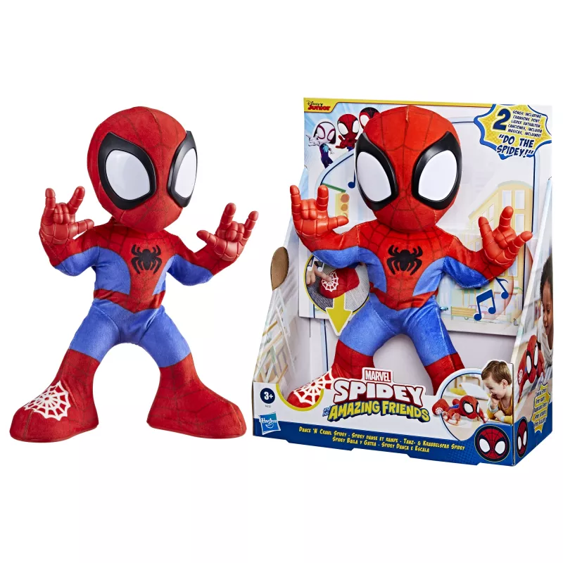 Marvel Spidey and His Amazing Friends Dance 'N Crawl Spidey, interaktives Plüschtier mit Musik und Geräuschen