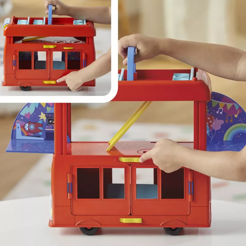 Peppa Pig 2-in-1 Party Bus, Action/Abenteuer, 3 Jahr(e), Mehrfarbig, Kunststoff