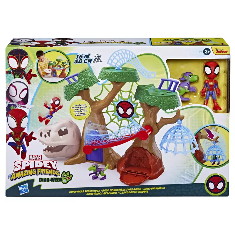 Playset Action/Abenteuer Hasbro Marvel Spidey und seine Super-Freunde Dino-Webs Baumhaus
