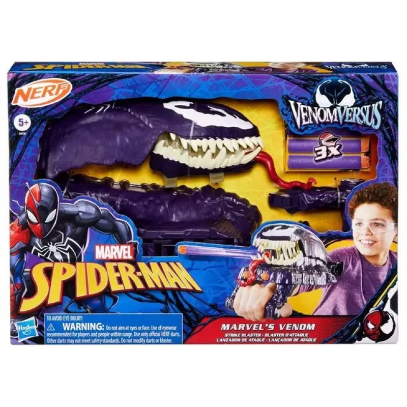 Spielzeug-Handschuh-Blaster Hasbro Marvel Spider-Man Venom Strike Blaster Violett