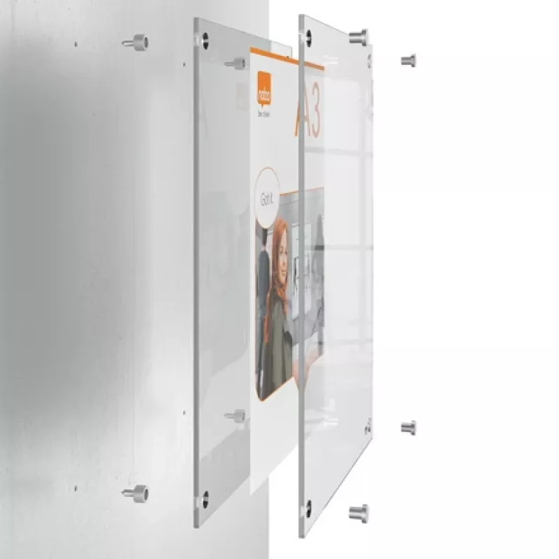 Nobo Premium Plus A4 Klarer Acryl-Wandposterrahmen