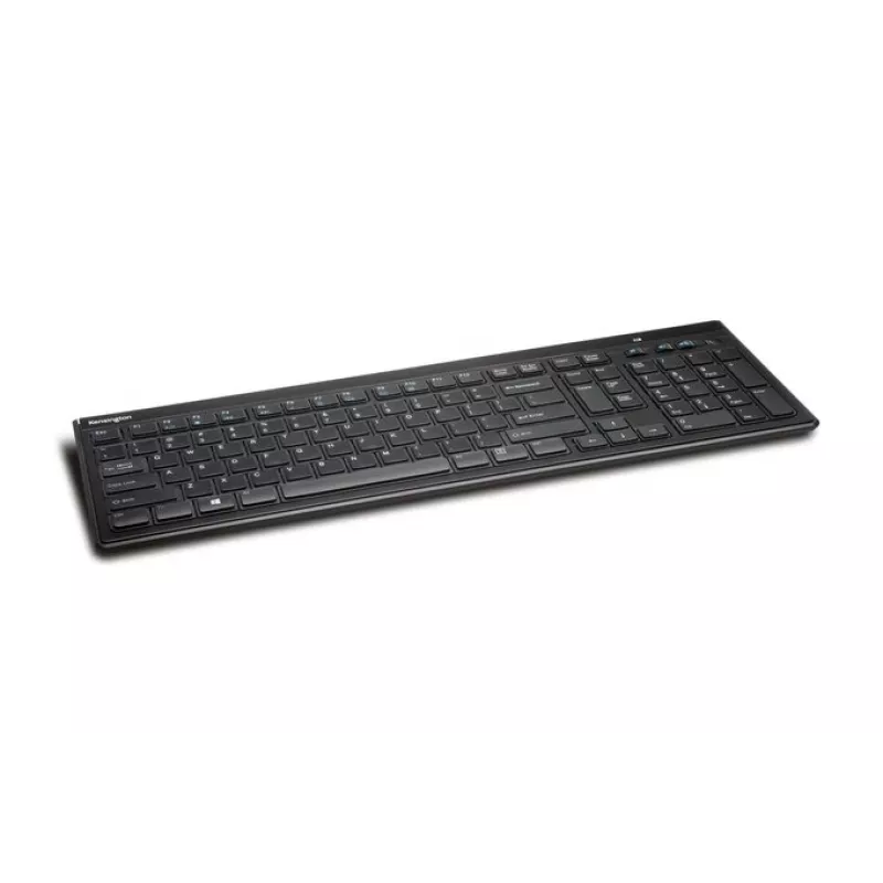 Kensington Tastatur AdvanceFit Wireless Schwarz Belgien, Full-size (100%), Kabellos, RF Wireless, AZERTY, Schwarz