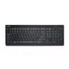 Kensington Tastatur AdvanceFit Wireless Schwarz Belgien, Full-size (100%), Kabellos, RF Wireless, AZERTY, Schwarz