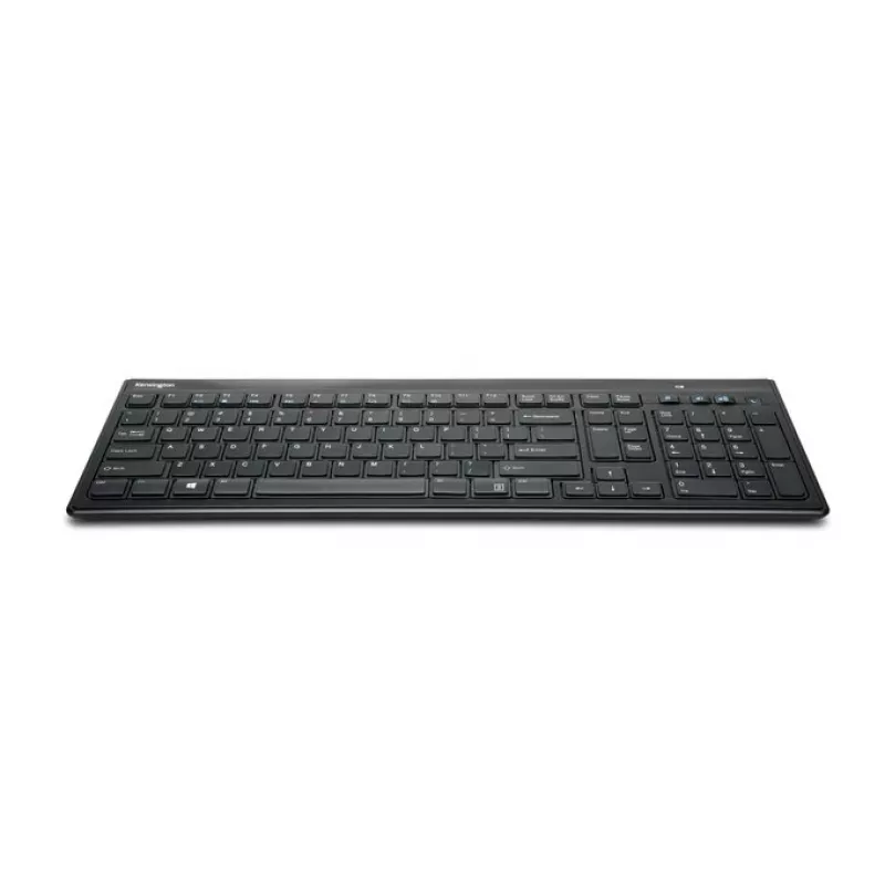 Kensington Tastatur AdvanceFit Wireless Schwarz Belgien, Full-size (100%), Kabellos, RF Wireless, AZERTY, Schwarz