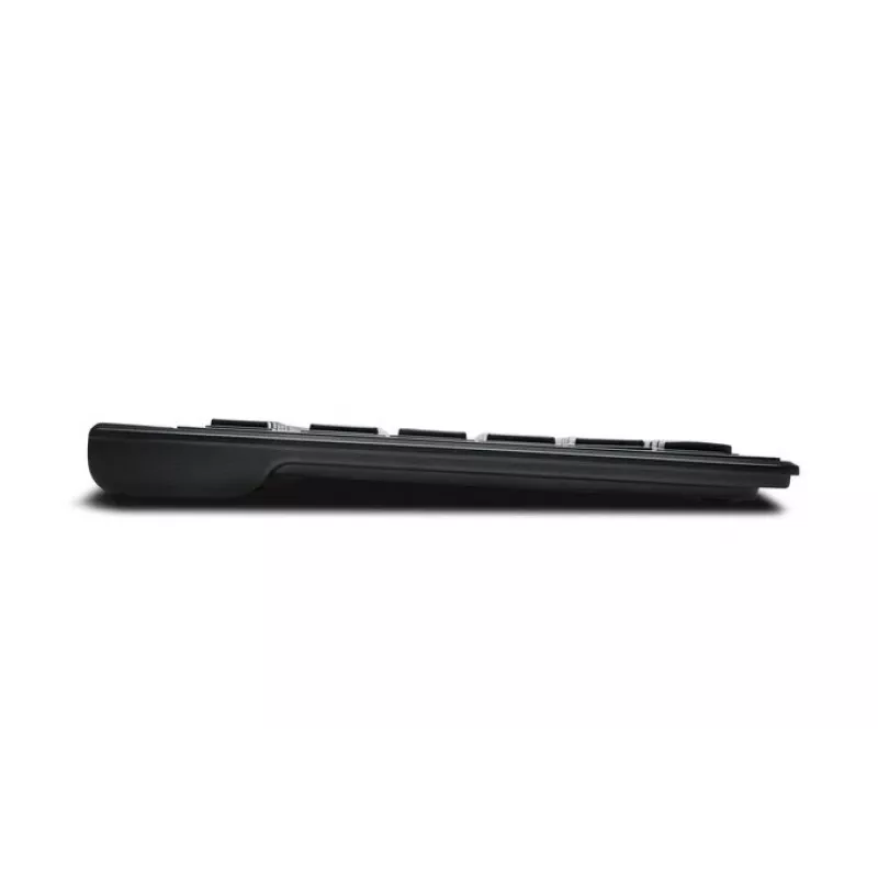 Kensington Tastatur AdvanceFit Wireless Schwarz Belgien, Full-size (100%), Kabellos, RF Wireless, AZERTY, Schwarz