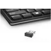 Kensington Tastatur AdvanceFit Wireless Schwarz Belgien, Full-size (100%), Kabellos, RF Wireless, AZERTY, Schwarz