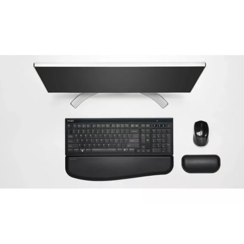 Kensington Tastatur AdvanceFit Wireless Schwarz Belgien, Full-size (100%), Kabellos, RF Wireless, AZERTY, Schwarz