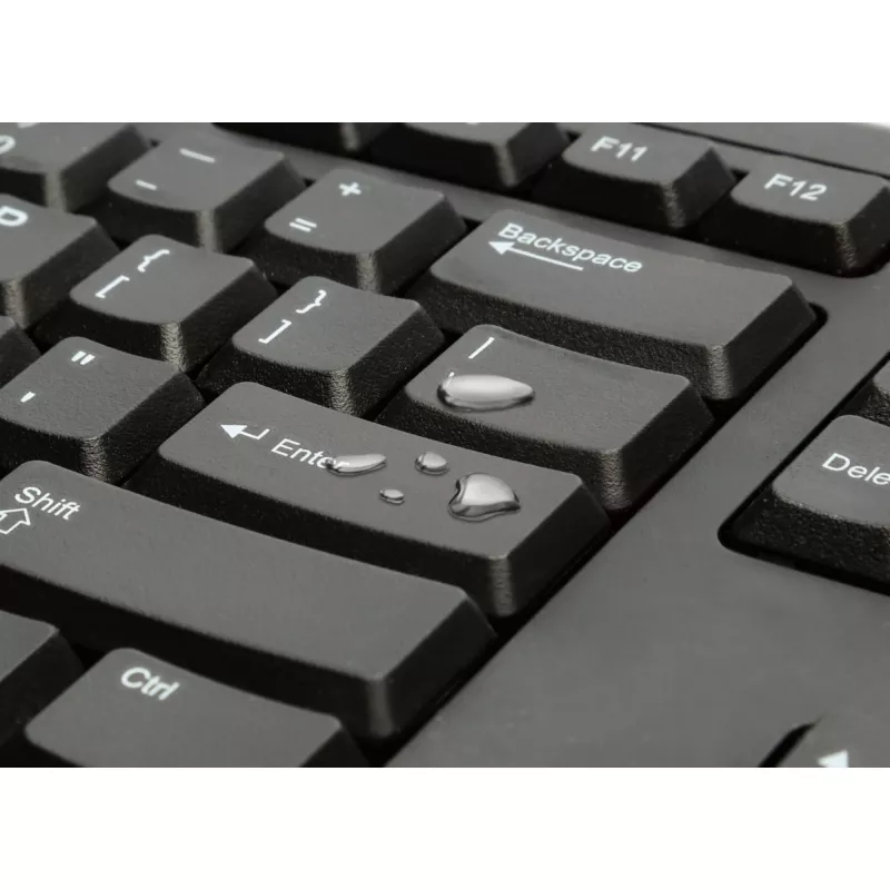 Kensington K63727BE, Full-size (100%), Kabelgebunden, USB, Membrane, AZERTY, Schwarz