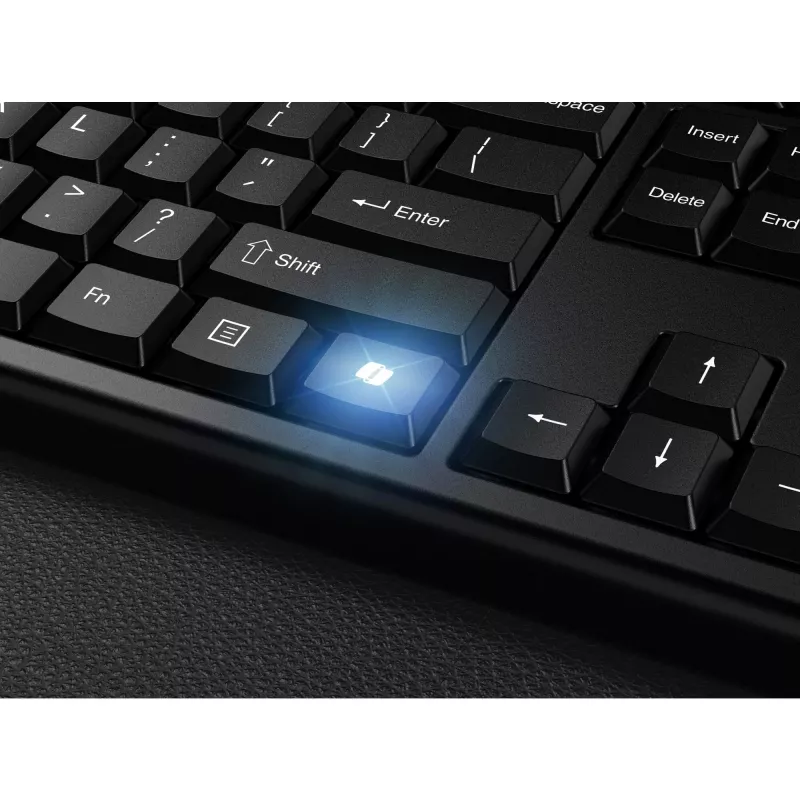 Kensington K75560BE, Kabellos, RF Wireless + Bluetooth, Membran, AZERTY, Schwarz, Maus inbegriffen