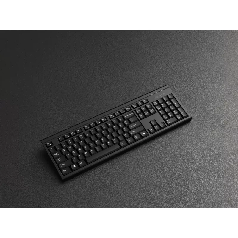 Kensington K75560BE, Kabellos, RF Wireless + Bluetooth, Membran, AZERTY, Schwarz, Maus inbegriffen