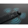 Kensington K75560BE, Kabellos, RF Wireless + Bluetooth, Membran, AZERTY, Schwarz, Maus inbegriffen