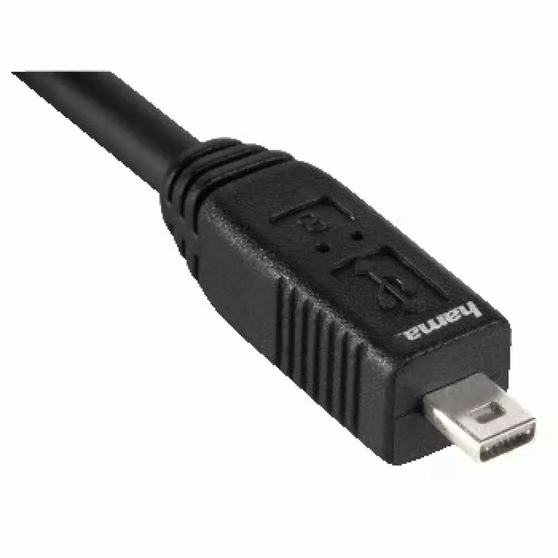 Hama USB 2.0 Kabel, 1,8 m USB-Kabel USB A Schwarz