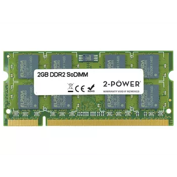 2-Power 2 GB MultiSpeed 533/667/800 MHz SoDIMM Speicher, 2 GB, 1 x 2 GB, DDR2, 800 MHz, 200-Pin-SO-DIMM, Grün