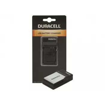 Duracell Digitalkamera-Akkuladegerät, USB, Ladegerät für Innenräume, Canon NB-4L, NB-5L, Schwarz, 5 V, 5 V