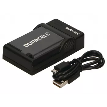 Duracell Digitalkamera-Akkuladegerät, USB, Innenakku-Ladegerät, FujiFilm NP48, NP-50, Pentax D-LI68, Kodak KLIC-7004, Schwarz, 5 V, 5 V