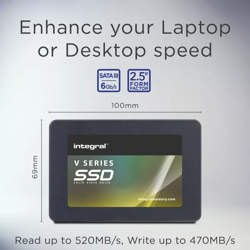 Integral 2 TB – 2000 GB SSD 2,5 Zoll SATA 3 R–520 MB/s W–470 MB/s TBW 600 V SERIES 2