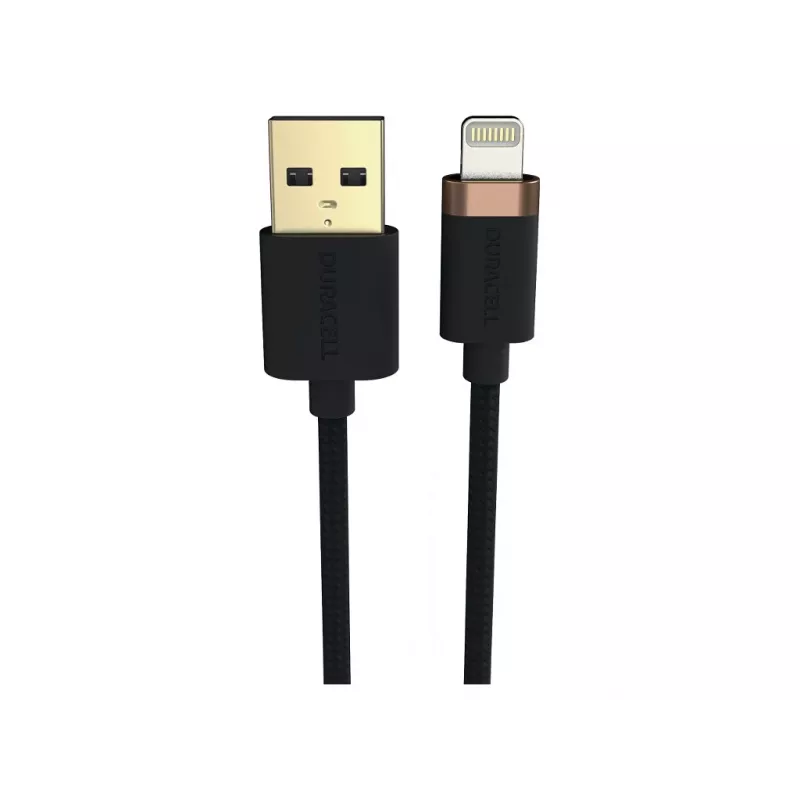 Duracell USB7022A Lightning-Kabel Schwarz