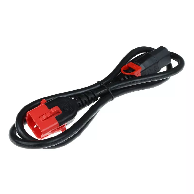 ACT Powercord C13 IEC Lock+ - C14 IEC Lock Dual Locking schwarz 0,5 m, PC3600